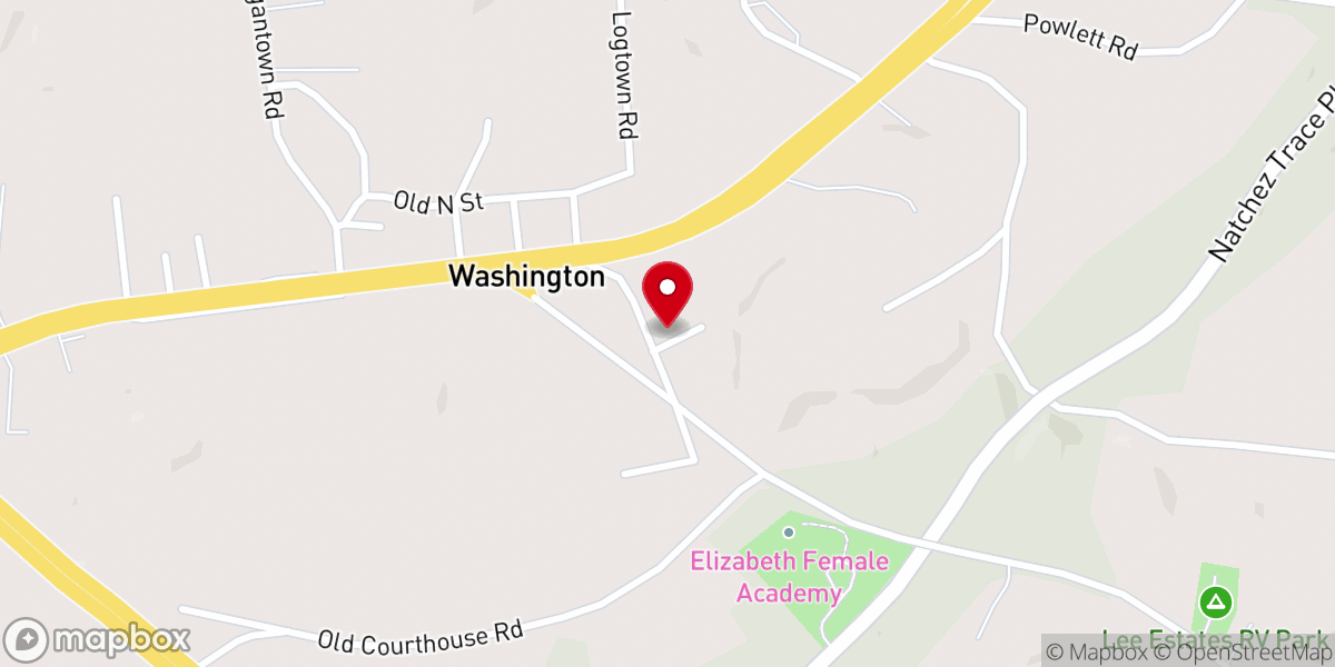 Map showing location of St Paul Baptist Church