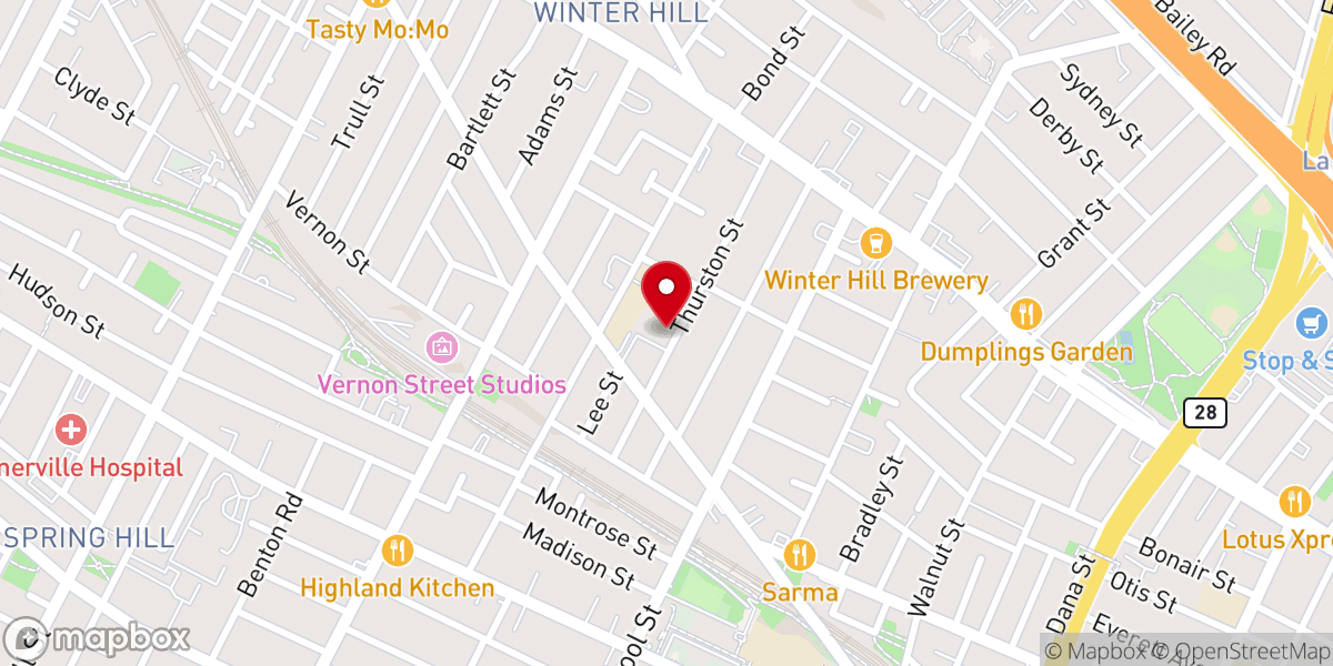 Map showing location of St Ann's Parish Center & Office