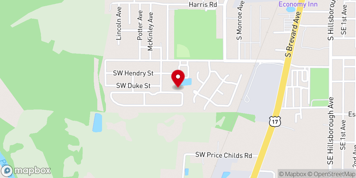 Map showing location of House of Refuge Church of God