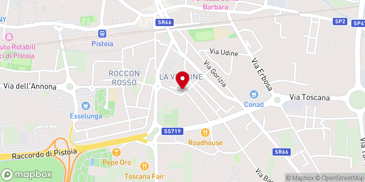 Map showing location of Chiesa della Beata Vergine Maria