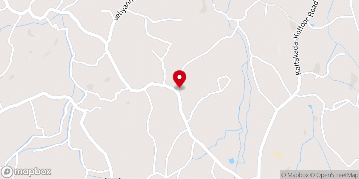 Map showing location of Hebron Assemblies of God Church, Konniyoor