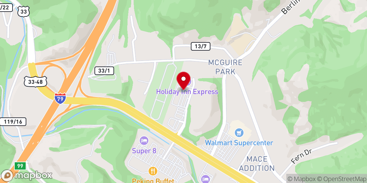 Map showing location of Trulieve Weston Dispensary