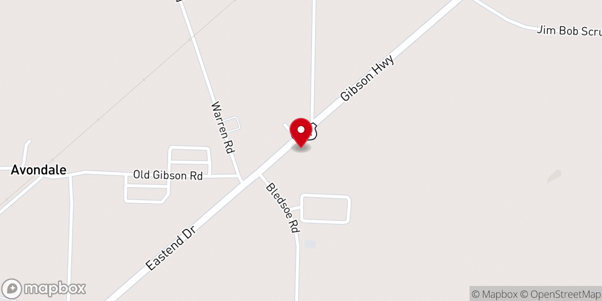 Map showing location of Faith Baptist Church