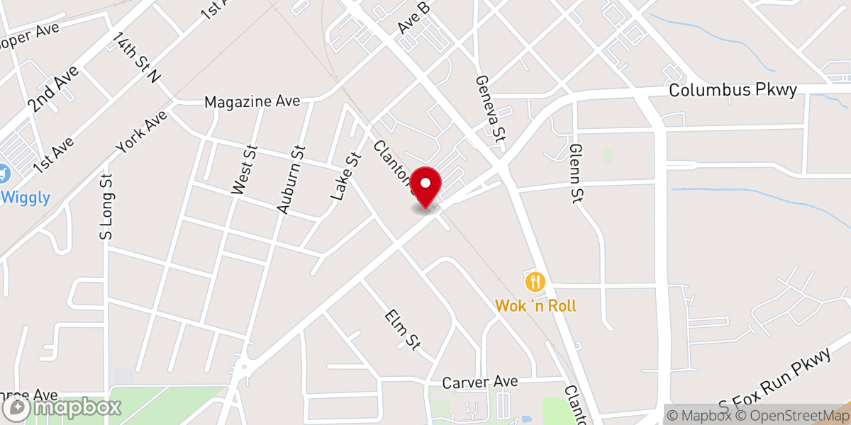 Map showing location of Christ Temple Holiness Church
