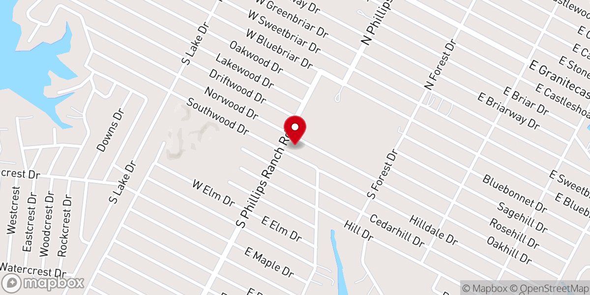 Map showing location of First Baptist Church