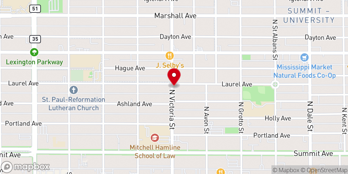 Map showing location of Anointed Missionary Baptist Church