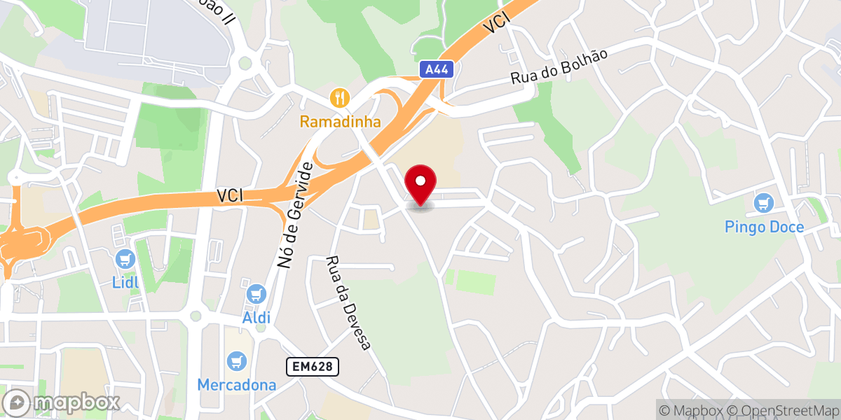 Map showing location of Congregação Cristã em Portugal - Gervide