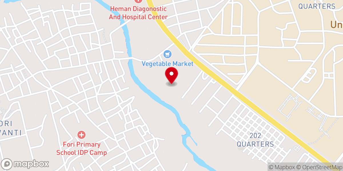 Map showing location of COCIN MARI BAKIN KOGI