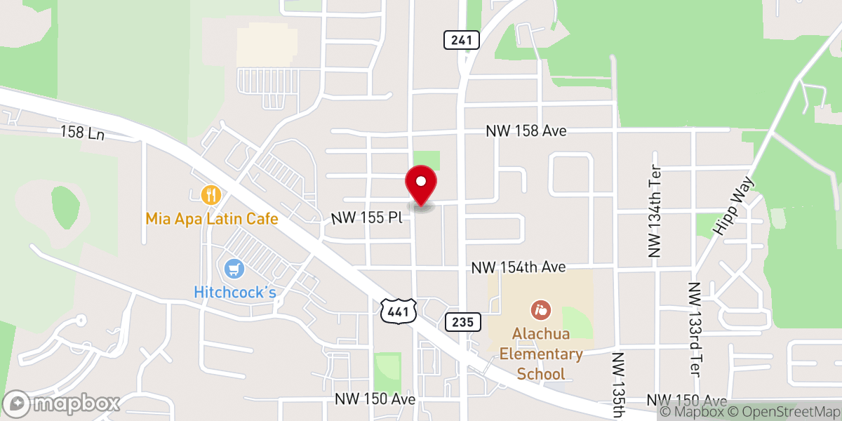 Map showing location of Westside Church of God in Christ