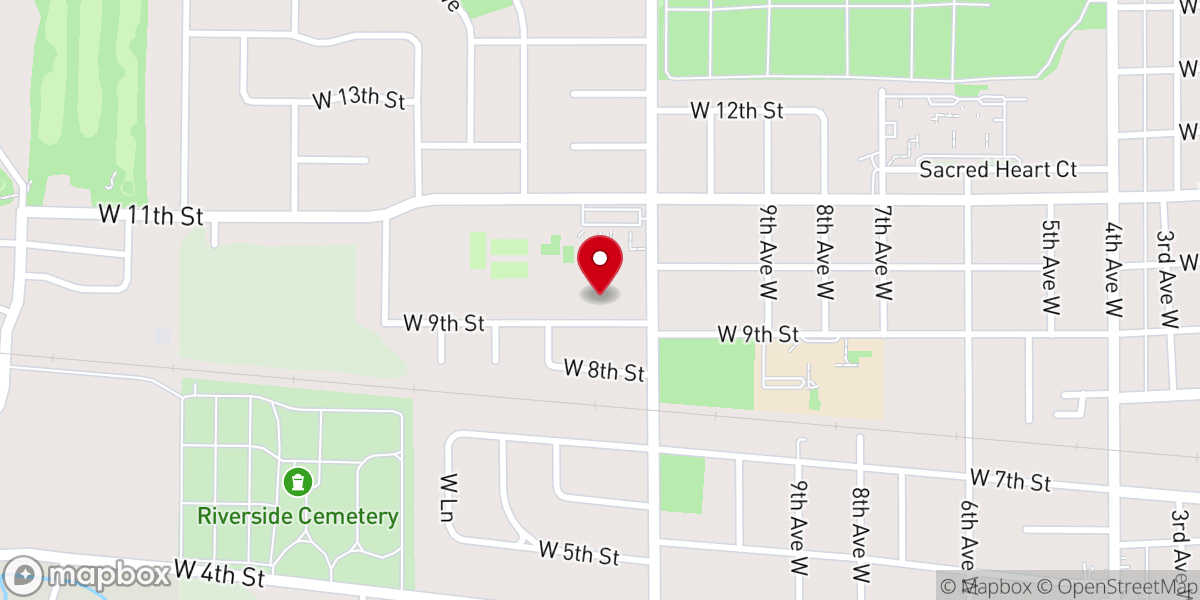 Map showing location of Trinity Preschool & Daycare