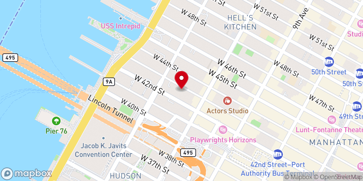 Map showing location of FDNY Rescue 1