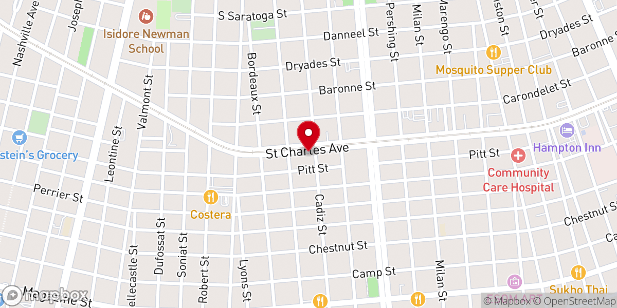 Map showing location of Saint Georges Episcopal Church