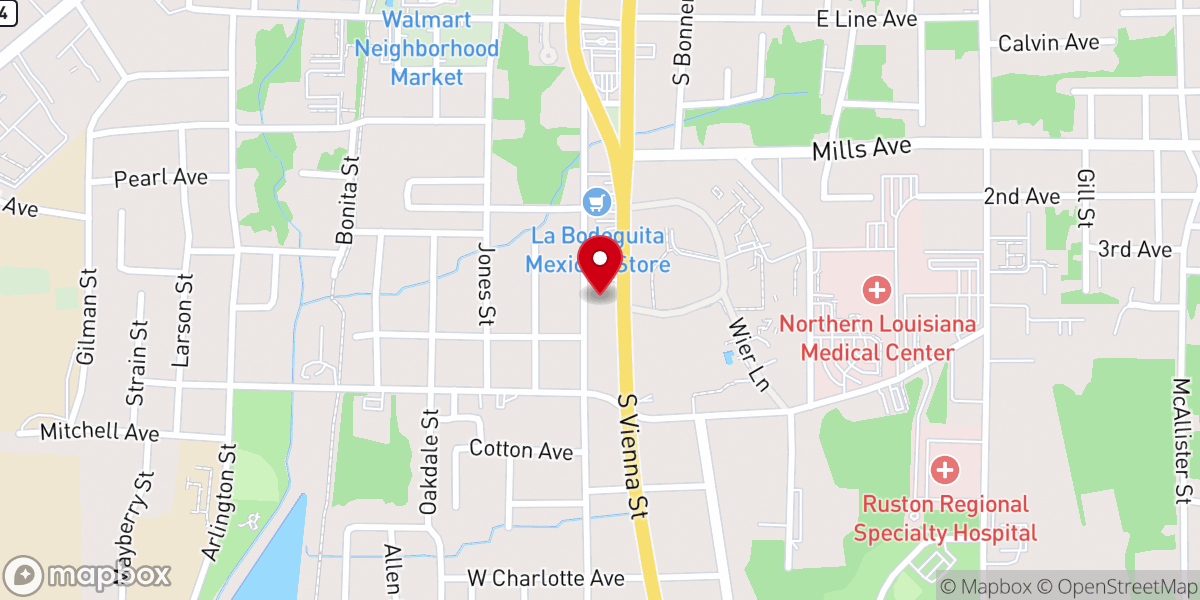 Map showing location of Lincoln Community Health Center