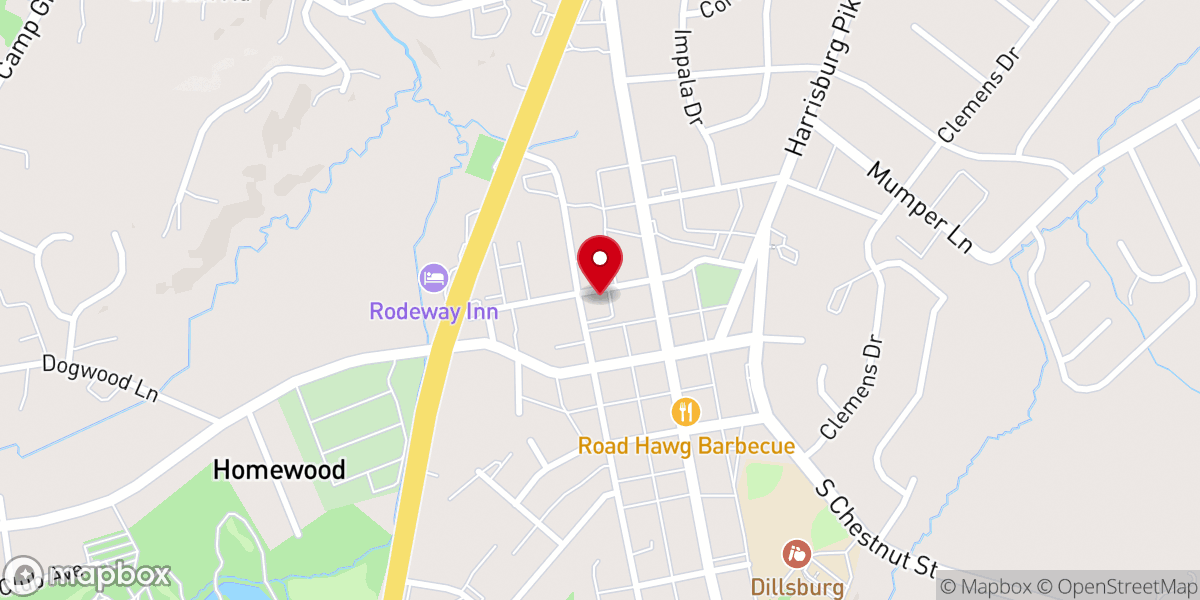 Map showing location of New Hope Ministries Inc