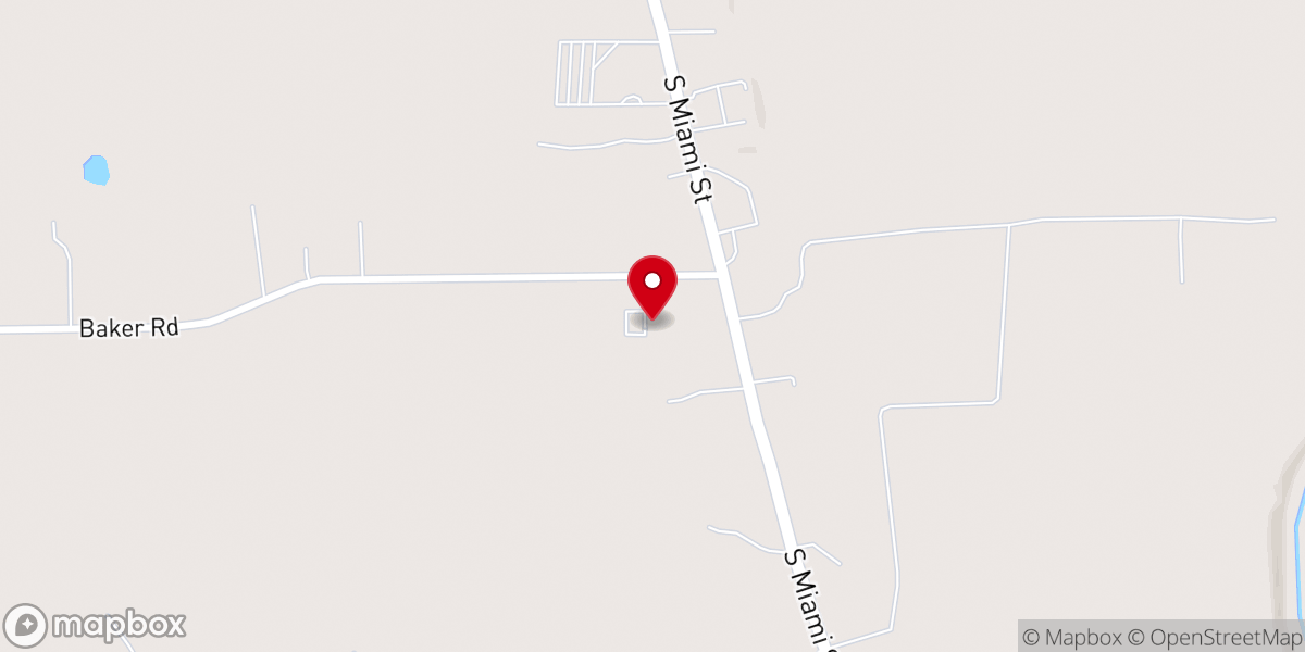 Map showing location of West Milton Church of the Nazarene