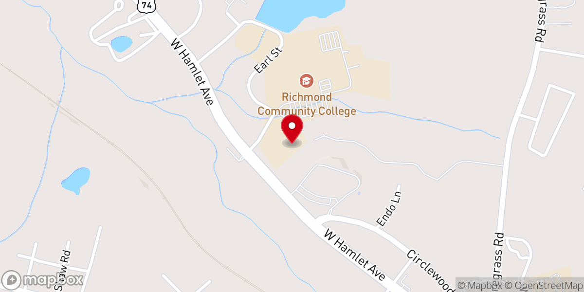 Map showing location of Robert L. and Elizabeth S. Cole Auditorium and Community Center