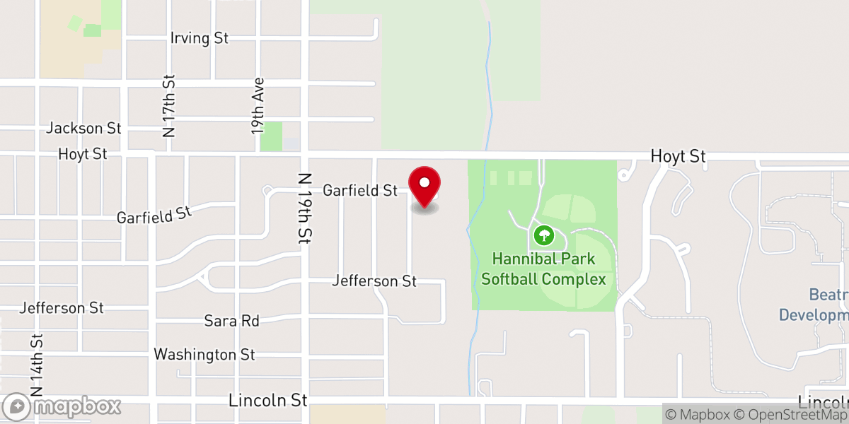 Map showing location of Saint Pauls Lutheran School