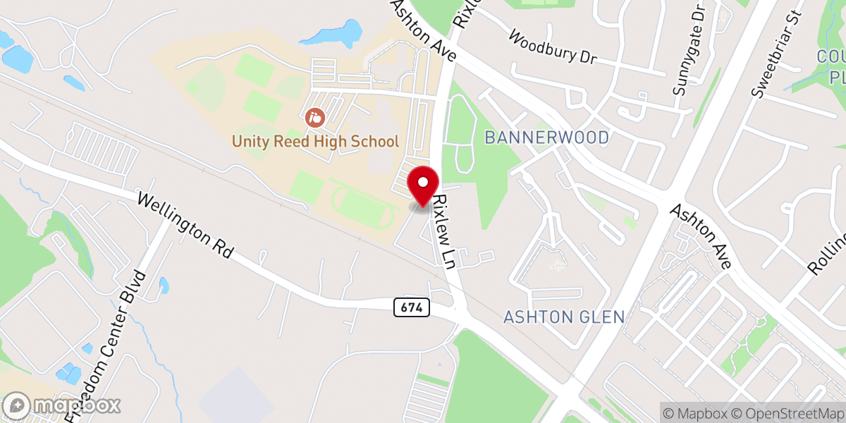 Map showing location of Abundant Life Baptist Church