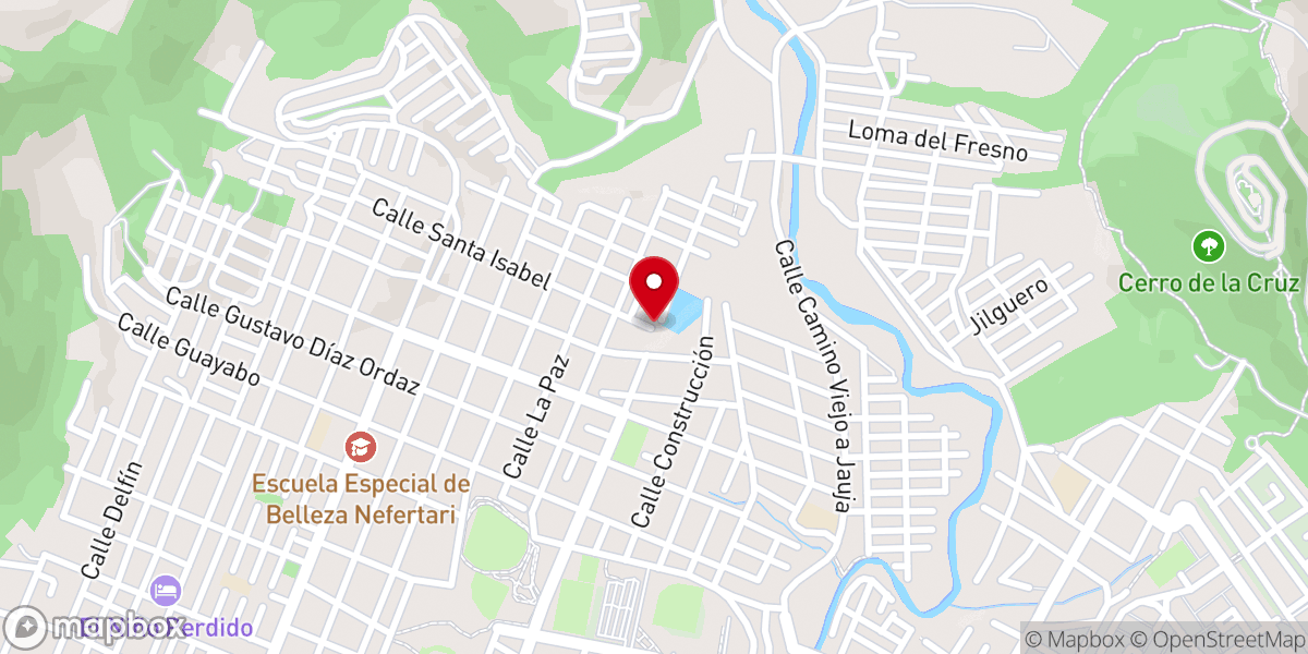 Map showing location of Iglesia Biblica Reformada del Señor Jesucristo