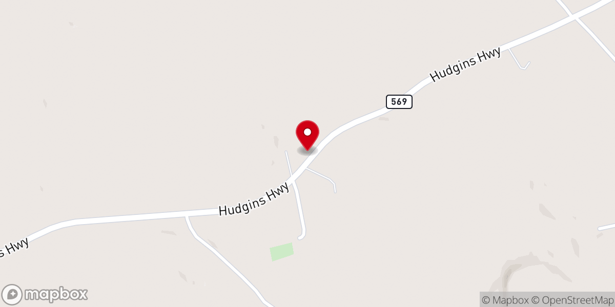 Map showing location of New Water Baptist Church