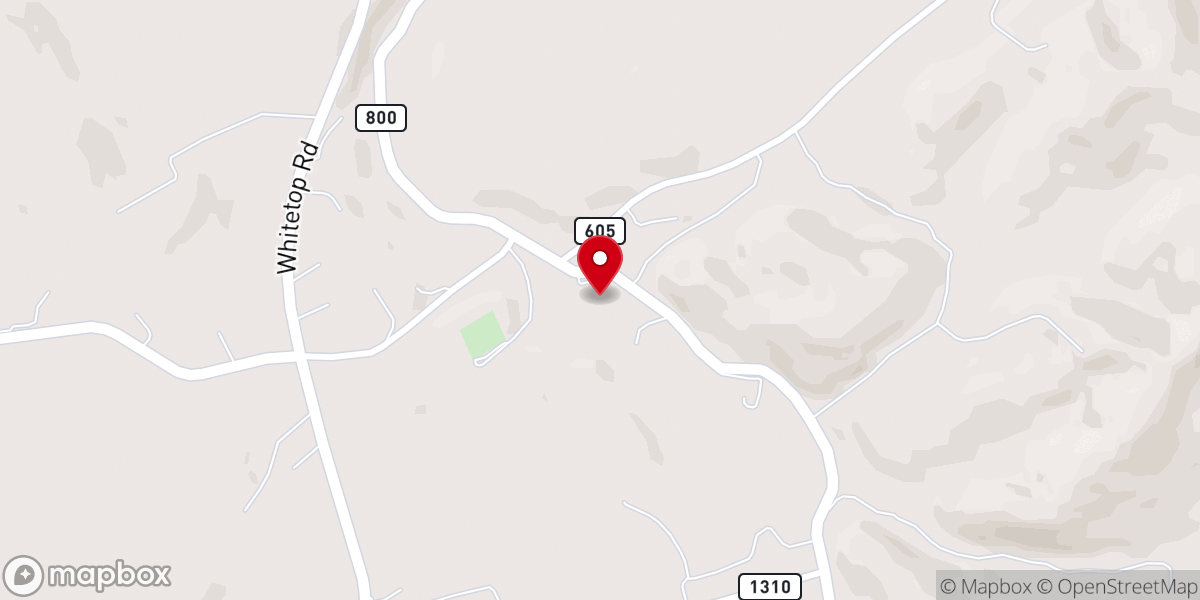Map showing location of Union Church
