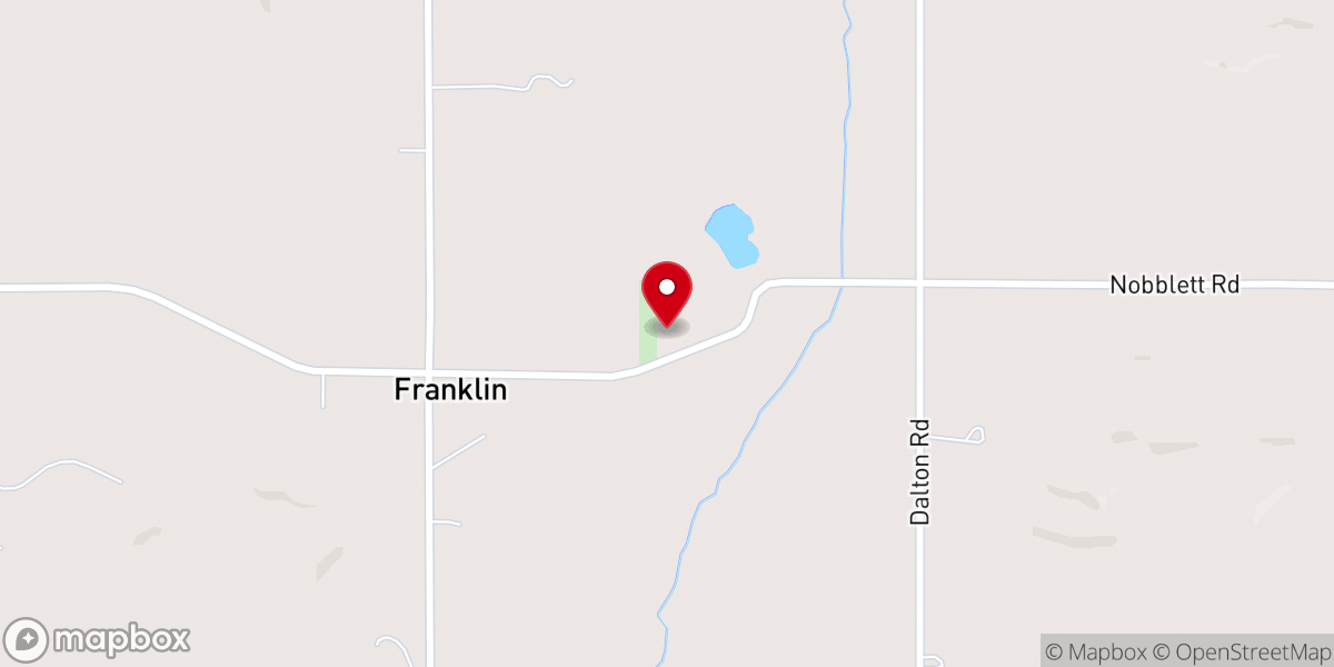 Map showing location of Nettle Creek Friends Church
