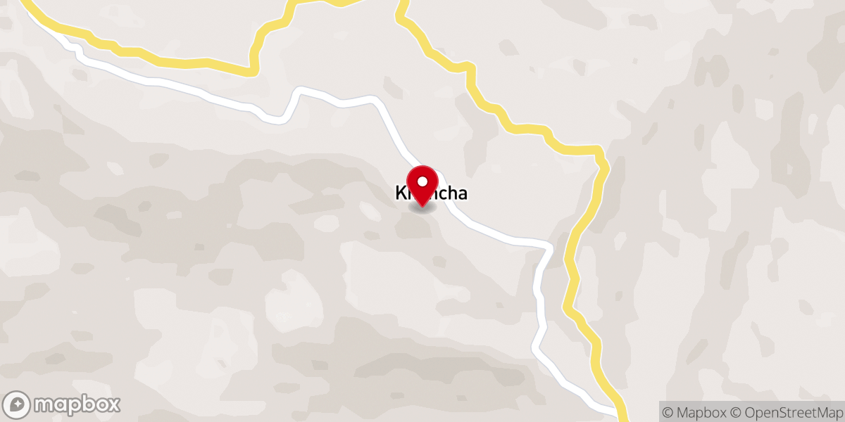 Map showing location of Khensa Baptist Church