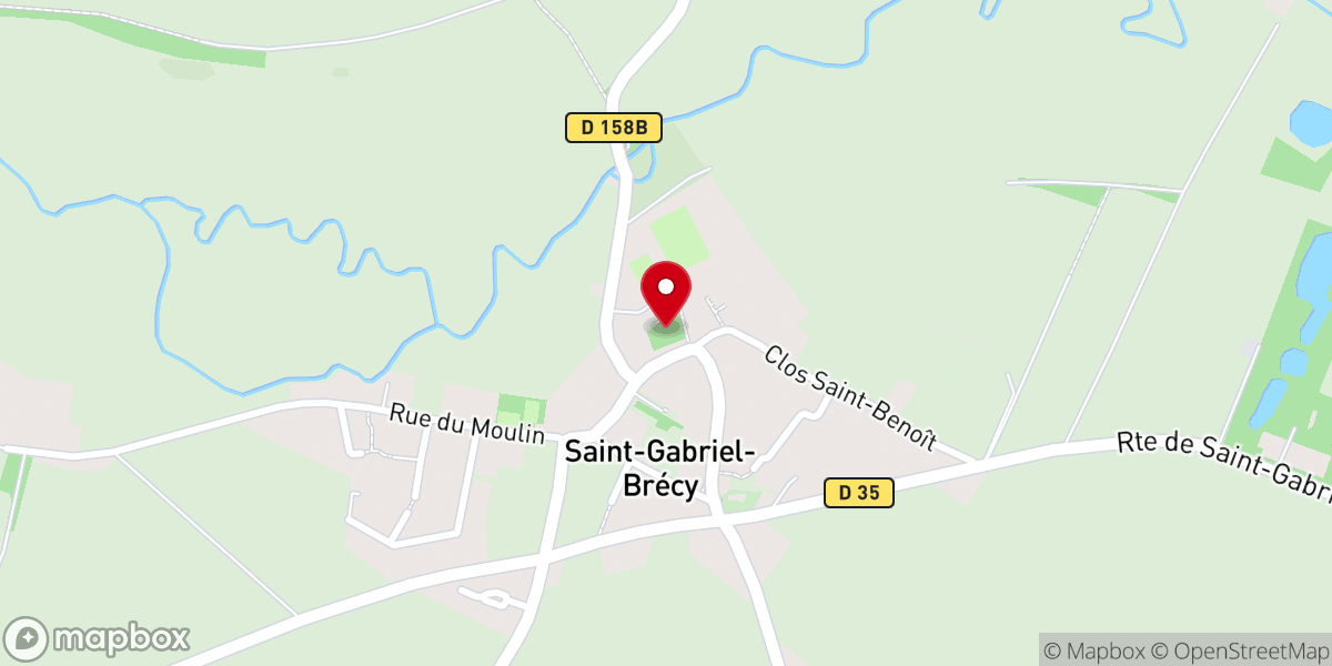 Map showing location of Prieuré Saint-Gabriel