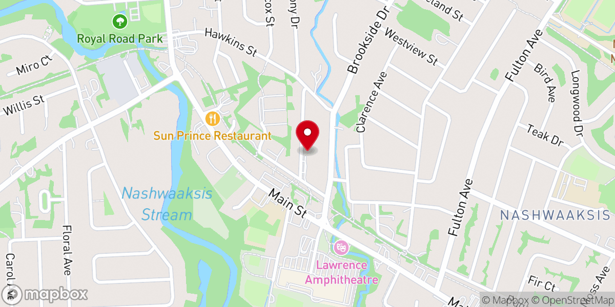 Map showing location of Nashwaaksis Baptist Church