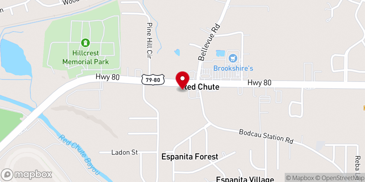 Map showing location of Haughton Methodist Church