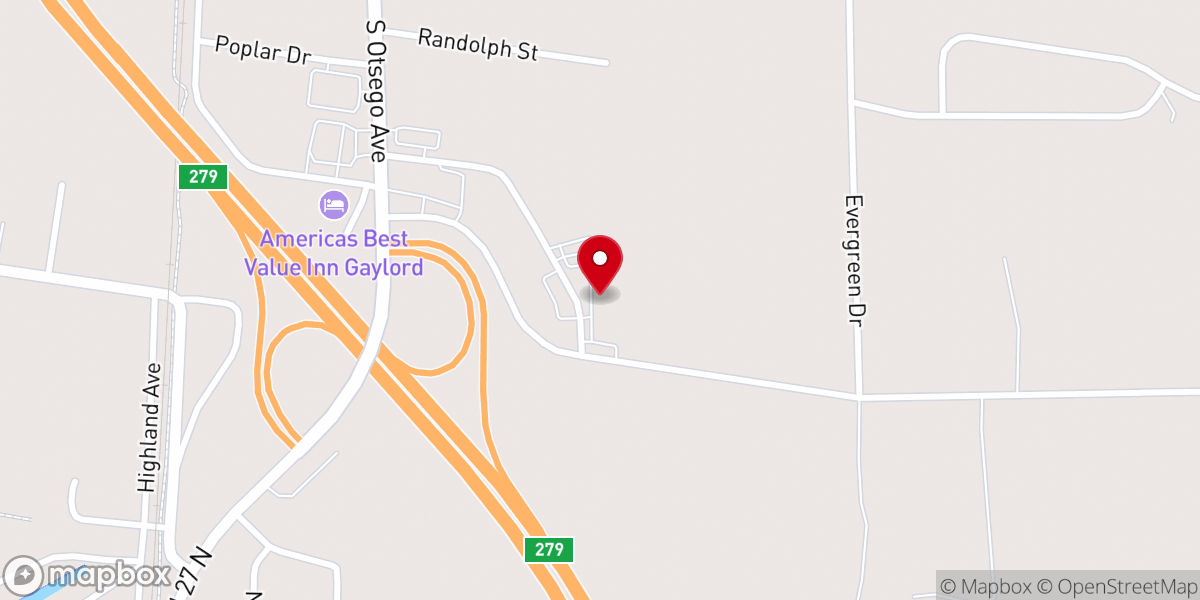 Map showing location of The Ellison Place