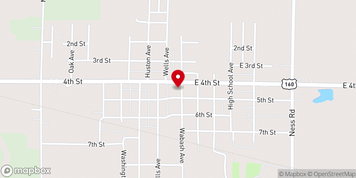 Map showing location of First Baptist Church of Altamont, KS