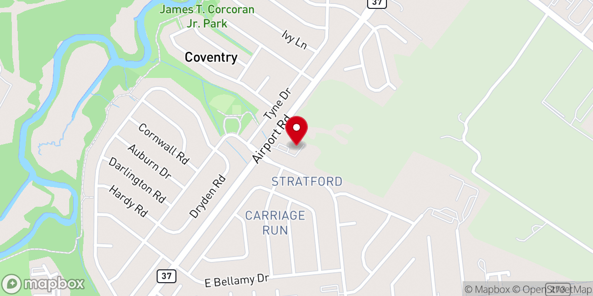 Map showing location of Heritage Presbyterian Church