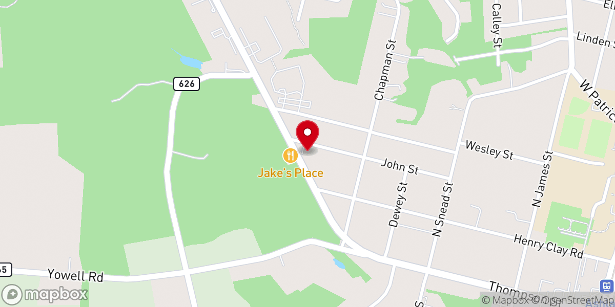 Map showing location of Church of Christ at Ashland
