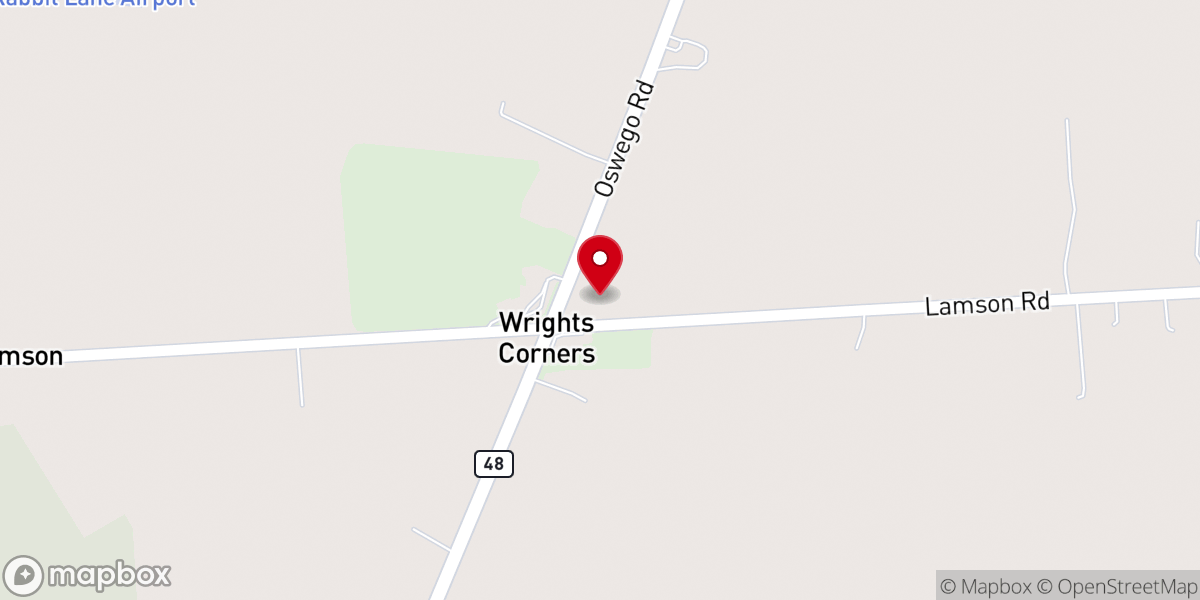 Map showing location of Lamson Road Community Church