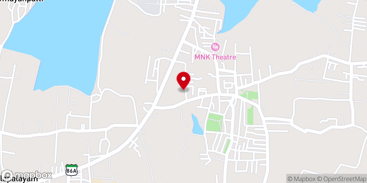 Map showing location of Arokia Madha R.C Church