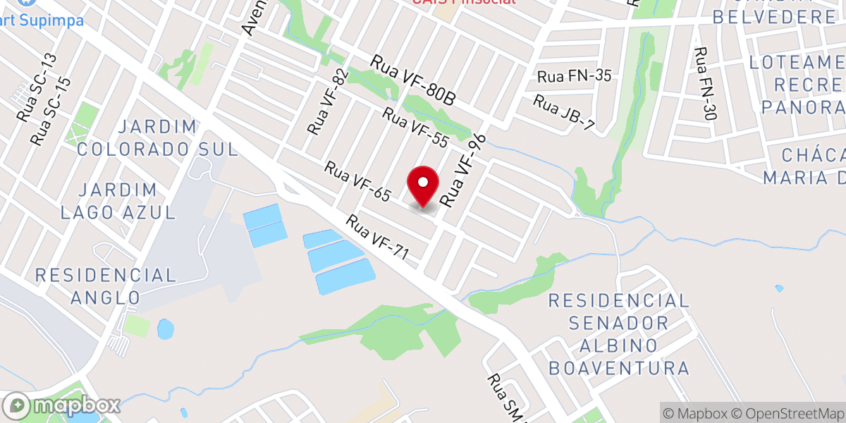 Map showing location of Igreja Pentecostal Deus é Amor Sede Regional