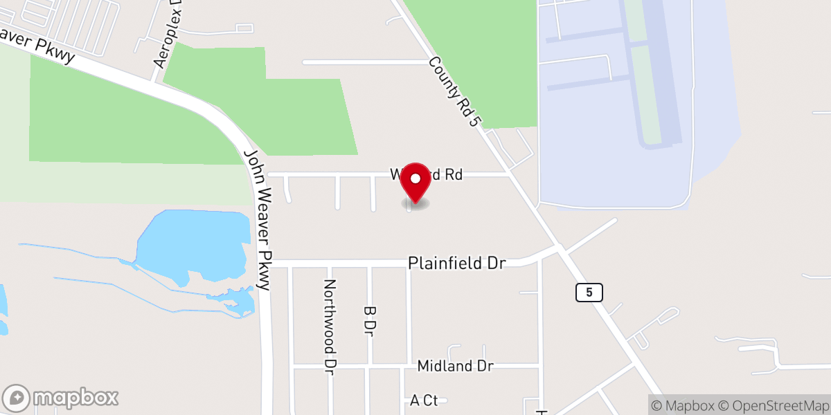 Map showing location of Word of Life Fellowship