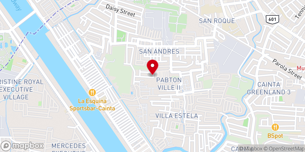 Map showing location of St. Francis of Assisi Parish Church - San Juan, Cainta, Rizal (Diocese of Antipolo)