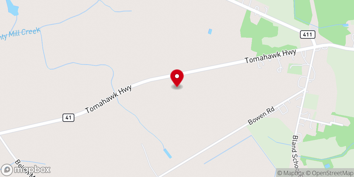 Map showing location of Alford Willie C