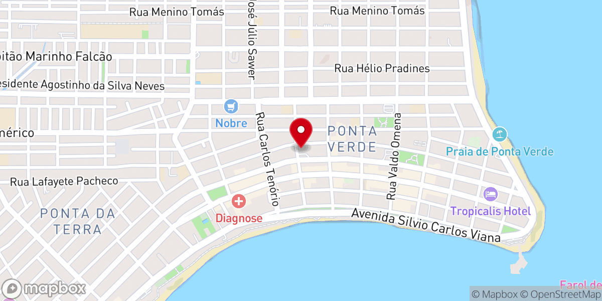 Map showing location of Paróquia de São Pedro Apóstolo horário de missa