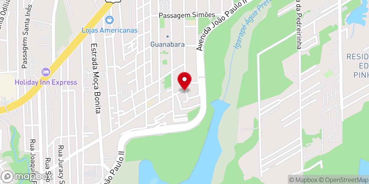Map showing location of Igreja Batista Nação De Adoradores (IBNA)