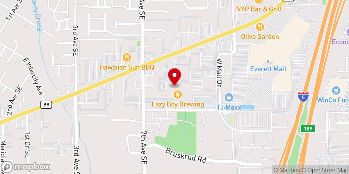 Map showing location of HungryGen Everett