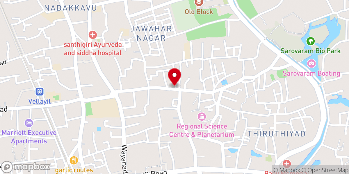 Map showing location of D life Cafe