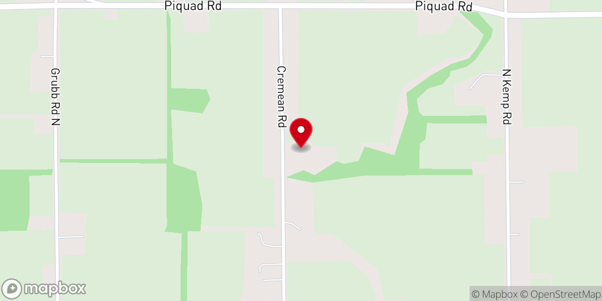 Map showing location of Sharon Mennonite Church