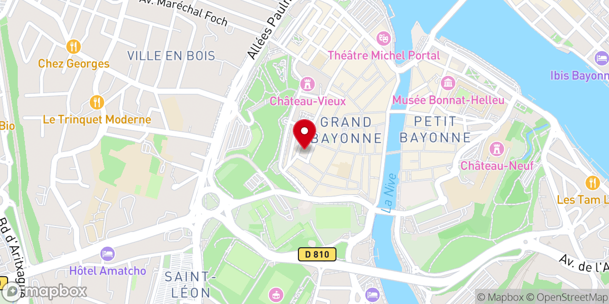 Map showing location of Place Montaut