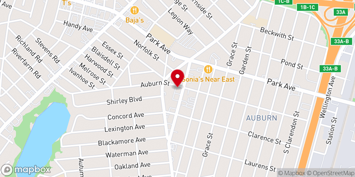 Map showing location of New Hope Community Baptist Church