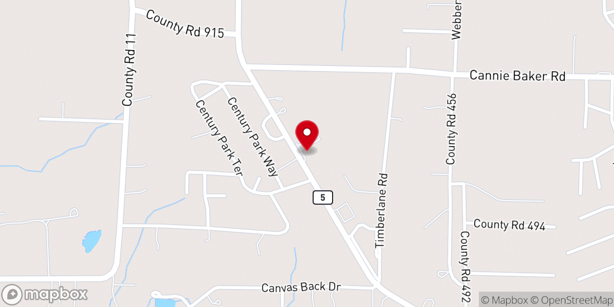 Map showing location of Embrace Church