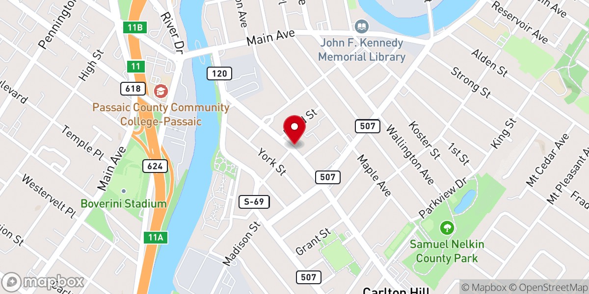 Map showing location of Most Sacred Heart of Jesus Roman Catholic Church