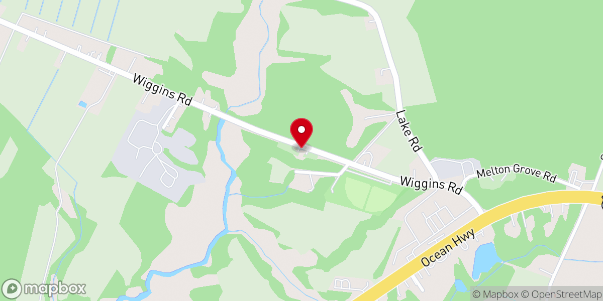 Map showing location of Cedar Grove Church